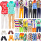 Ecore Fun 11 Items 11.5 Inch Boy Doll Clothes and Shoes, 5 Sets Fashion Casual Wear, 2 Swimwear, 4 Pairs Shoes