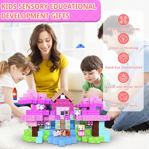 Caiuiyda 150PCS 0.8in Set, 3+, Magnetic Building Blocks for Kids Strong Magnet Tiles Safe STEM Learning Toys