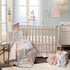 Watercolor Floral & Butterfly Changing Pad Cover for Baby