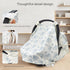 2-in-1 SummerBlueberrie SERAPHY Muslin Baby Car Seat Cover & Nursing Cover, Soft Lightweight Breastfeeding Cover