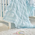 Set Ruffled Crib Bedding Baby Boho Quilted Comforter with Fitted Sheet and Bed Skirt - Cute Soft Breathable Seersucker