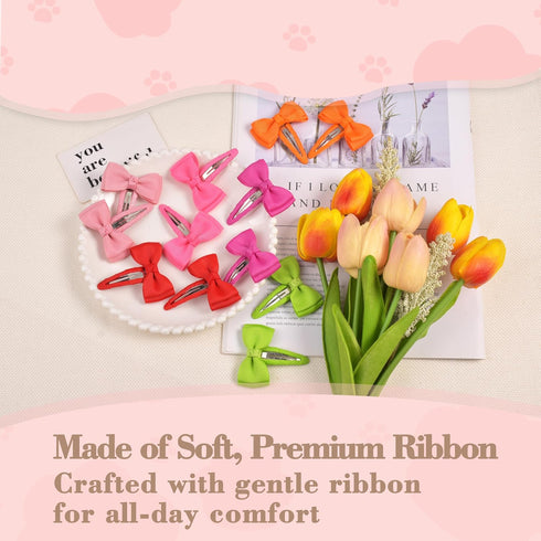 Hair Clips 40-Pack, Premium Quality Lightweight Snap Clips in 20 Colors, Baby Barrettes, Hair Accessories for Kids
