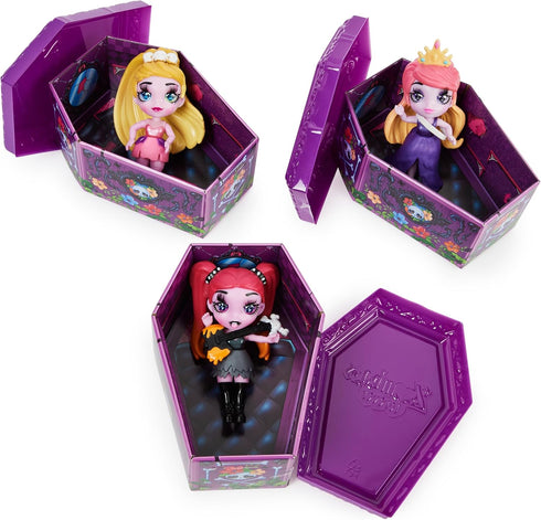 Surprise Collectible Zombie Figure, Doll Accessories & Coffin, 3.5-inch, Kids Toys for Girls
