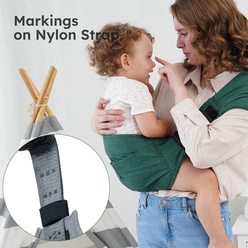 6-48 (16-44 lbs) AUYEAZGO Toddler Carrier - Premium Cotton, Large Seat & Back Support, with Large Pocket, One Size Fits