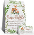 skuhyyg Woodland Diaper Raffle Tickets, Diaper Raffle Sign, Watercolor Eucalyptus leaves Woodland Diaper