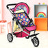 fash n kolor Baby Doll Stroller Gift for Kids, Toy Doll Stroller with Adjustable Canopy & Storage Basket Push Pram Baby