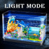 Creative Ideals Fish Tank Building Blocks Toy Sets - Add Water and Charge Light Effects, Best for 6+ Boys, Girls