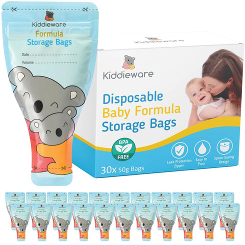 30 Pack Disposable Baby Formula Storage Bags, Baby Formula Container Dispenser