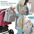 Backpack, JSTPRO Diaper Bag Large Waterproof Lightweight Diaper Bag with Changing Station, Insulated Pockets, USB Port