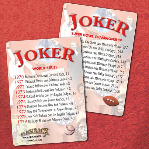 Flickback 1974 Trivia Playing Cards - 50th Birthday or Anniversary Cards