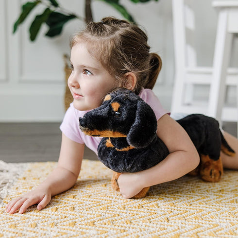 Melissa & Doug Giant Dachshund - Lifelike Large Stuffed Animal Dog