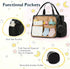 QualfsTerric Mommy Nappy Diaper Bag Multifunctional Large Capacity Tote with Pacifier Case Waterproof Baby Changing