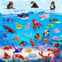 EITOLNR 32 Pack 846PCS 6-12 Marine Animals Building Blocks - Kids Party Favors Educational Toy, Goodie Bag Stuffers