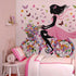 DEKOSH Girl Wall Decals for Kids Room, Butterflies and Flowers Wall Art Stickers for Nursery Decor