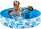 SLOOSH Foldable Dog Kiddie Pool - Portable Hard Plastic Kids Baby Doggie