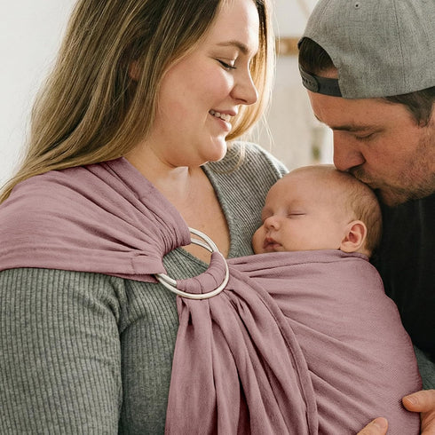 (7-35 lbs) Baby Ring Sling Wrap, Lightweight Baby Carrier Sling Toddler Sling, Cotton Baby Wraps Carrier for Infants