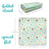 57" Infantino Foldable Soft Foam Play Mat, Baby Mat for Floor Time, Lightweight, Easy to Store, Wipeable, Animals