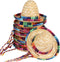 BTYMS 8 Pieces Mini Sombrero Party Hats - Fiesta Party Decorations for Table, Dolls, Dogs, 5.9 Inch