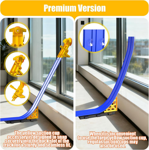 16 1/64th 3+ Flex Race Track Ft with Start Gate Accessories Compatible with Diecast Cars, Flexible Car Track Toys