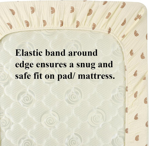 39" 27" Pack Pack 2 Pack, Onacosht Muslin Mini Crib Sheets, x and Play Mattress Sheets Fitted for N Play, Soft Cotton
