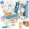 COIPLAY 648 Color Blocks Watercolor Paint Set, 52-Bookmarks, 3 Brushes, Silicone Cup,