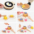 Playset, Playset, Sets 3+ PairPear Wooden Waffle Maker Toy Food Kids Pretend Play Food Kitchen Accessories, Wooden