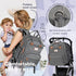 Backpack, Pack RUVALINO Diaper Bag Multifunction Travel Back Maternity Baby Changing Bags, Large Capacity, Waterproof