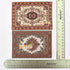 iLAND Miniature Dollhouse Accessories - Carpet for 1/12 Scale Dolls, Woven Rugs 6” x 3.8” (2pcs Fragrance)