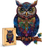 Wooden Puzzles for Adults, Unique Shaped Animal Jigsaw Puzzles, Owl Wood Puzzles