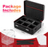 MTG Deck Box with Portable Case, 6 Pack Clear Card Deck Box Holds 600+ Double Sleeved Cards, 6 Dividers