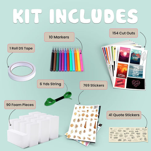 10 11 12 13 14 Hapinest DIY Wall Collage Kit for Tween and Teen Girls, Gifts for Ages Years Old and Up Cute Trendy