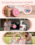 4-in-1 Tummy Baby Play Mat & Baby Play Gym,Baby Girl Play Mat Activity Gym, Pink Donut Time Mat for Babies