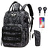 Diaper Bag Backpack with USB Charging Port Stroller Straps and Insulated Pocket,army
