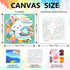 Aestalrcus 8-12, 8 8 Inch Easter Paint by Numbers Kit for Kids with Frame, Easter Bunny Paint by Numbers for Kids Ages