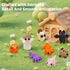 50 3D Set, pcs Animal Figurines, Printed Animal Figurines Articulated, Party Favors, Pocket Fidget Toys Bulk, Goodie