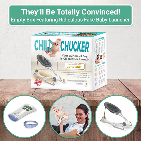 Witty Yeti Hilarious Child Chucker Gag Gift, Empty Box to Wrap Your Real Present Inside, Prank Friends or Family, Funny