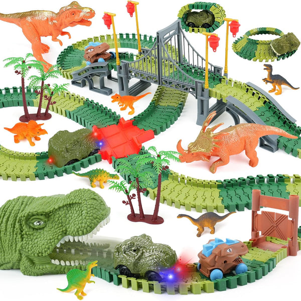 Dinosaur Track Toys for Kids - Best Birthday Gifts for 3 4
