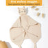 Cat Loveys for Baby, Muslin Security Blankets for Babies, Soft Breathable Cotton Snuggle Animals for Newborns