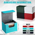 Weewooday 5 100 5 Pcs Leather Deck Card Boxes Large Size Deck Game Holder Storage Box Fit Plus Sleeved Cards Compatible