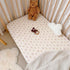 2 Pack, 100% Set 52"x28", BuLuTu Muslin Floral Print Crib Sheets Soft Breathable Cotton Neutral Fitted Sheets