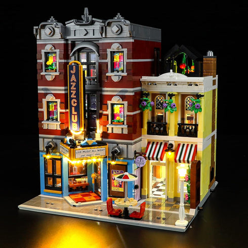 ManKiaPro LED Light Kit for Lego 10312 Jazz Club Building Blocks Model (Lights Only, No Lego Set)