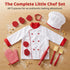 11 Set, Set, 3+, Noamus Pcs Kid Chef Role Play Costume Pretend Chef Outfit with Realistic Accessories, Kitchen Toys Kid