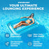 SWIMLINE 71" Swimming Suntan Tub, Classic Inflatable Tanning Lounge Float with Adjustable Pillow, Long - Outdoor