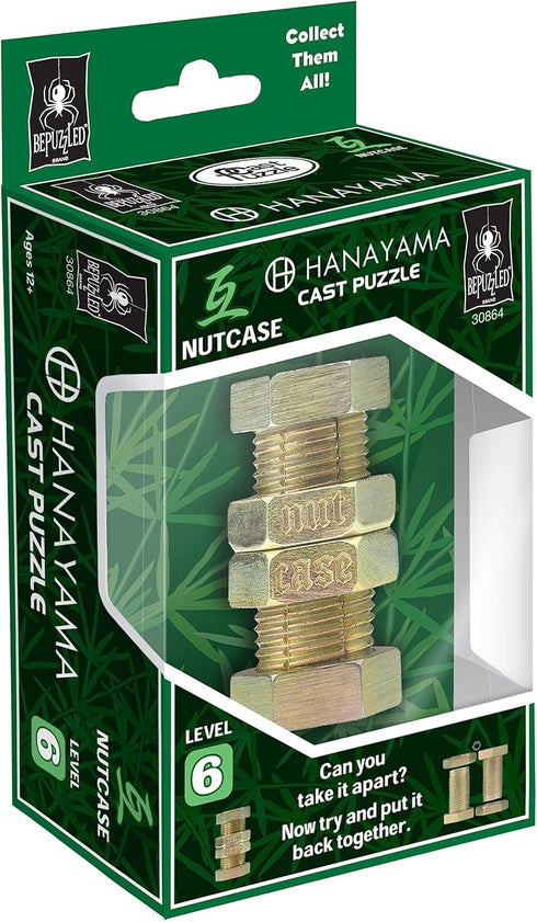 BePuzzled | Nutcase Hanayama Metal Brainteaser Puzzle, Mensa Rated Level 6, Ages 12 and Up