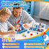 36 Set PCS Mini Magnetic Tiles Travel with Portable Iron Storage Box, STEM Learning Magnetic Building Blocks with LED