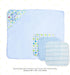3 Spasilk Baby Bath Hooded Terry Towel with Washcloths, Baby Bath Essentials, One Size, Blue Whale