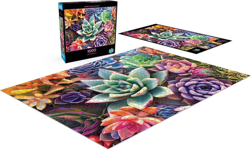 Buffalo Games Simple Succulent 1000 Piece Jigsaw Puzzle for Adults, Perfect for Relaxation