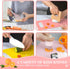 DEABOLAR 33 Sets Set Pieces Kids Cooking Real, Kids Chef Role Play Costume with Plastic Toddler Safe Knives Kids