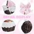 Qinyoung 12.5 9 4.7 Inch Baby Nursery Gift Wicker Basket with Bow and Liner x x Large Pink Oval Organizer for Baby