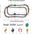 Snazzikid 119PCS Set 4-8, Set 3 4 5 6 7 8+ Electric Train for Kids Ages Battery Operated Train with Tracks, Gifts